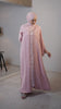 Korean Nidha Salmiya Frosting Pink Abaya