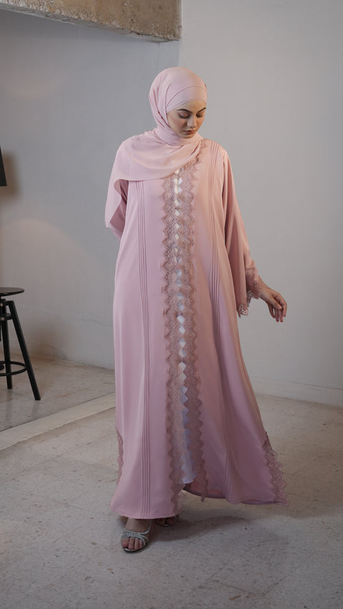 Salmiya Frosting Pink Abaya
