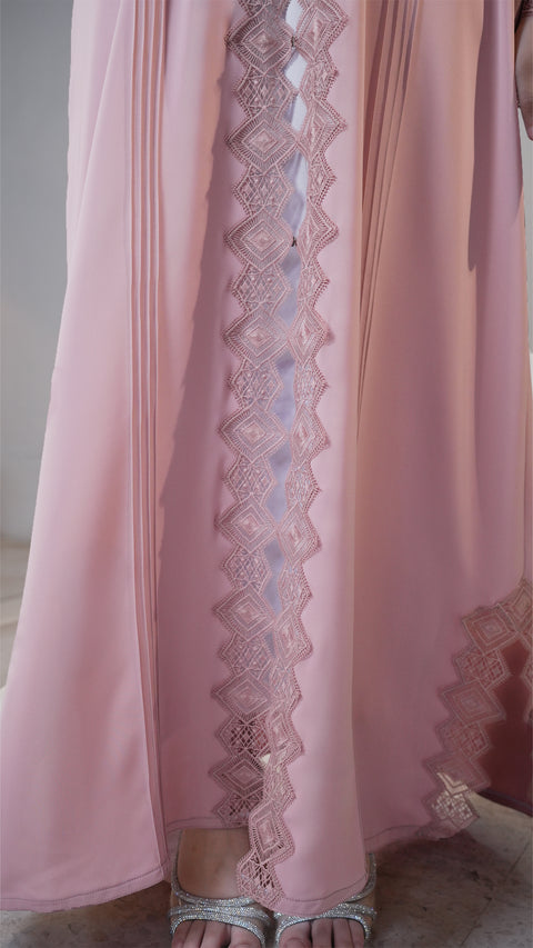Salmiya Frosting Pink Abaya