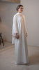 Korean Nidha Sanabel White Olive Abaya