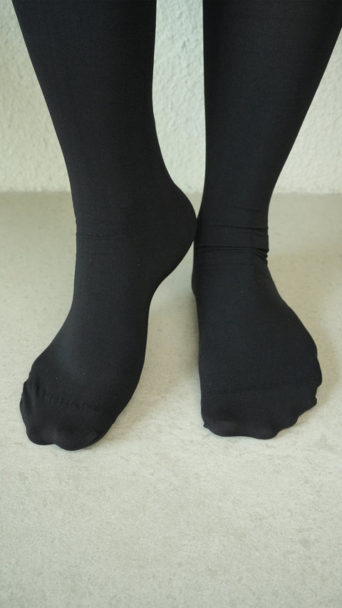 Opaque Knee High Sock - Black