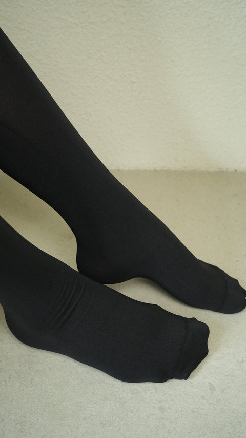 Opaque Knee High Sock - Black