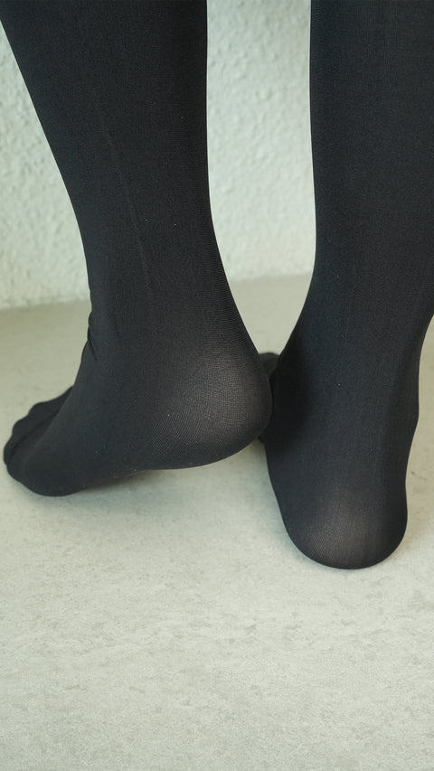Opaque Knee High Sock - Black