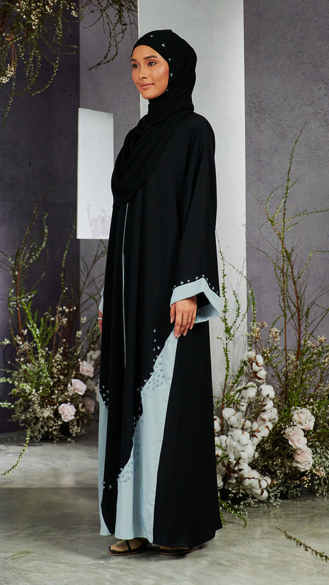 Sakina Obsidian Blue Abaya