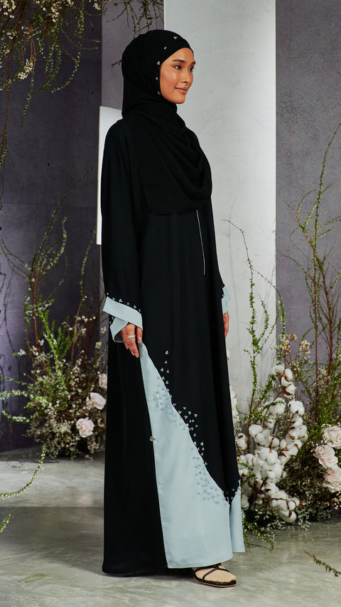 Sakina Obsidian Blue Abaya