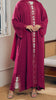 Korean Nidha Salmiya Magenta Abaya