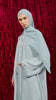 Korean Nidha Sansy Powder Blue Abaya