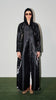 Korean Organza Scha Obsidian Black Abaya