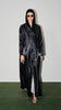 Korean Organza Scha Obsidian Black Abaya