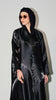 Korean Organza Scha Obsidian Black Abaya
