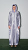 Korean Organza Scha Silver Abaya