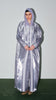 Korean Organza Scha Silver Abaya