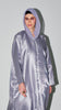 Korean Organza Scha Silver Abaya