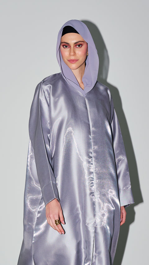 Scha Silver Abaya (CLEARANCE)