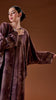 Rose Satin Shaqra Warm Brown Abaya