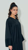 Ribbed Matte Satin Sharjah Black Dress