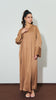 Ribbed Matte Satin Sharjah Bronze Dress