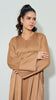 Ribbed Matte Satin Sharjah Bronze Dress