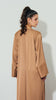 Ribbed Matte Satin Sharjah Bronze Dress