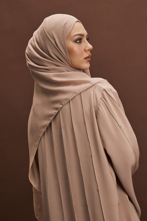 Shasha Korean Nidha Beige Abaya