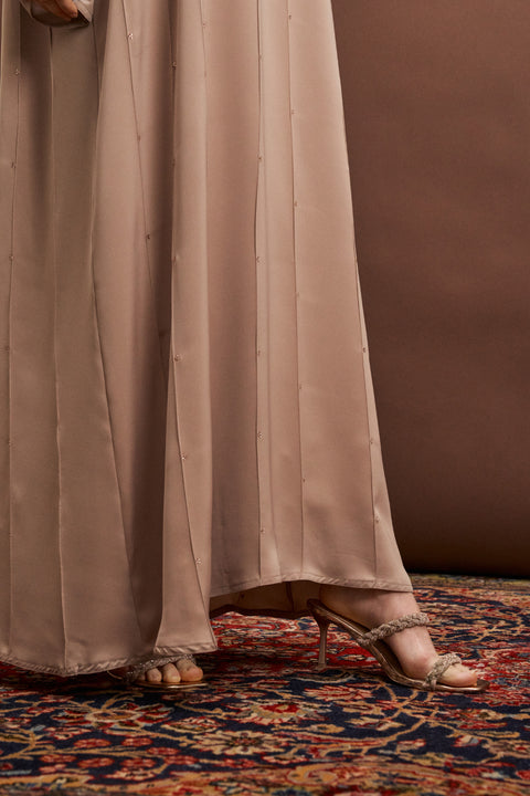 Shasha Korean Nidha Beige Abaya