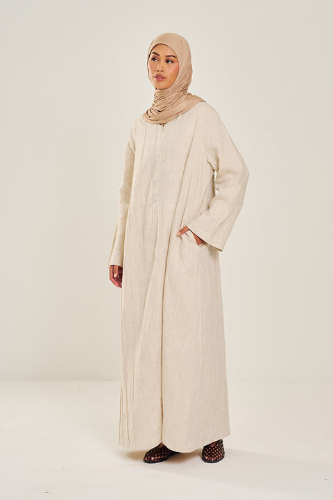 Shasha Daily Linen Dress in Ecru