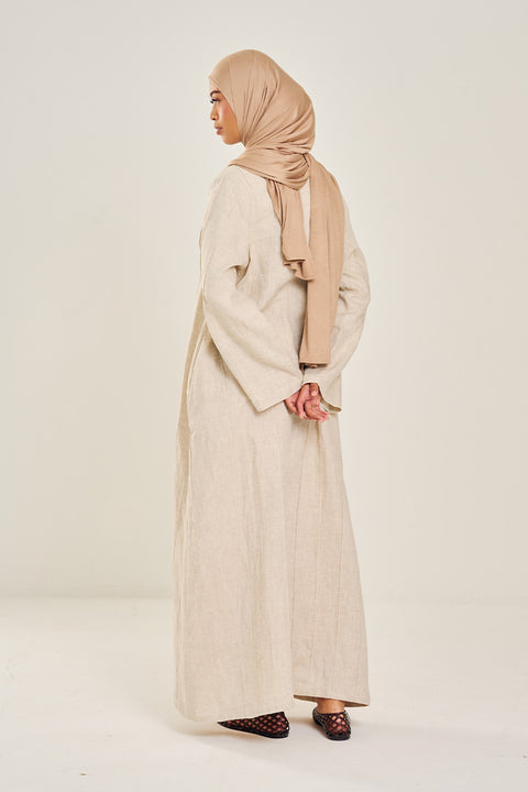 Shasha Daily Linen Dress in Ecru