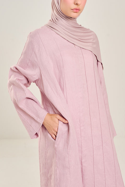 Shasha Daily Linen Dress in Pink