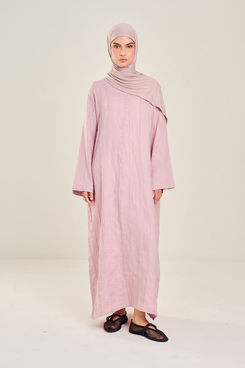 Shasha Daily Linen Dress in Pink