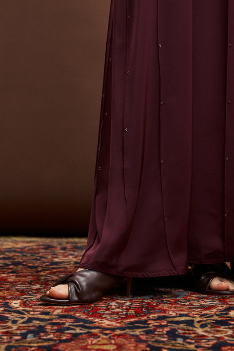 Shasha Korean Nidha Mangosteen Abaya