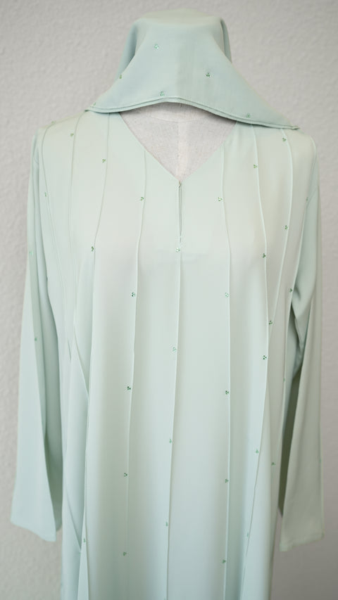 Shasha Pastel Green Abaya