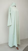Korean Nidha Shasha Pastel Green Abaya