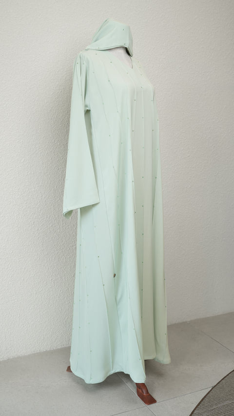 Shasha Pastel Green Abaya