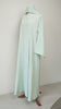 Korean Nidha Shasha Pastel Green Abaya