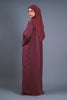 Korean Nidha Shasha Rouge Pink Abaya
