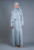 Korean Nidha Shasha Powder Blue Abaya