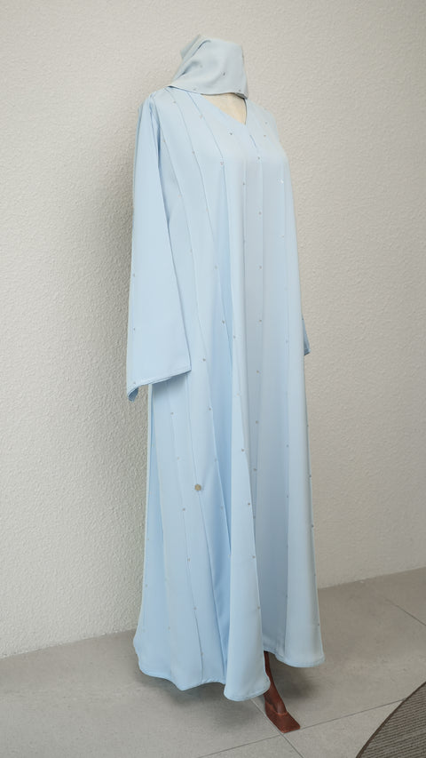 Shasha Sky Blue Abaya