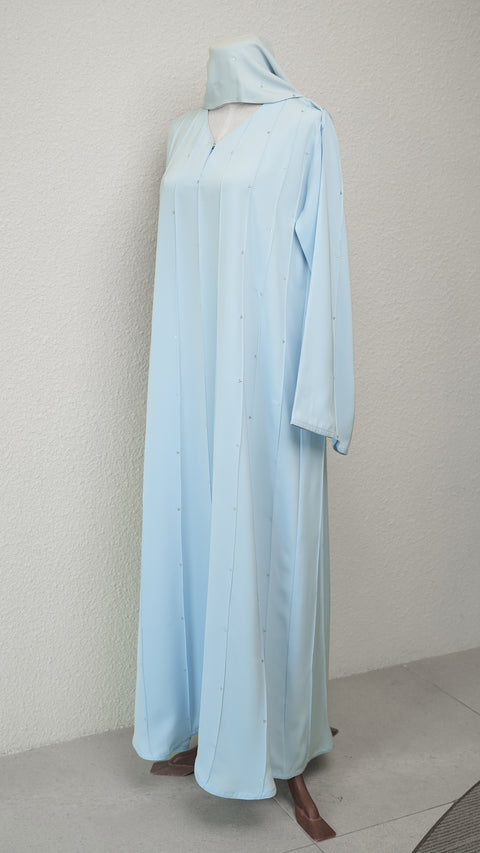 Shasha Sky Blue Abaya