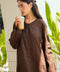 Shasha Daily Linen Dress in Rich Chocolate