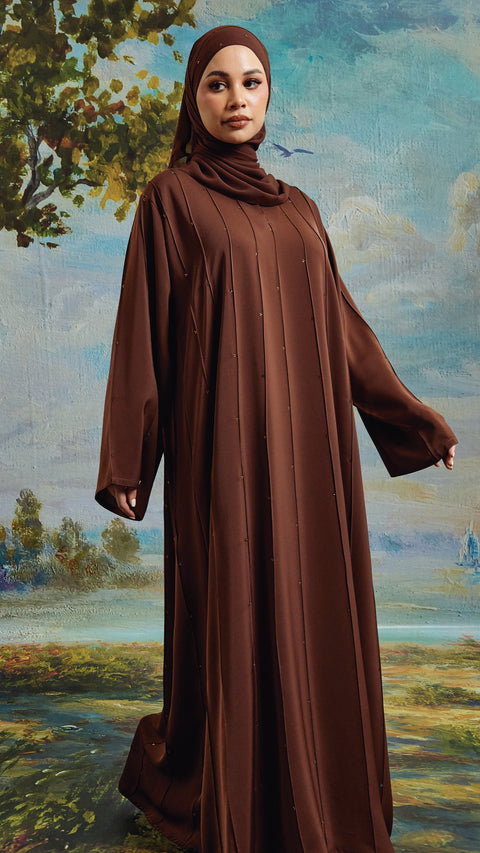 Shasha Rich Brown Abaya