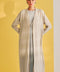 Shouf Almond Milk Cardigan Abaya