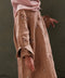 Sinai Embroidered Kids Linen Dress in Brown