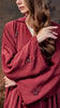 Korean Nidha Sinai Wine Burgundy Abaya