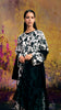 Satin Siwa Petal Black Dress