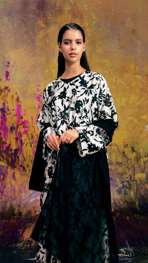 Siwa Petal Black Dress