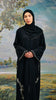 Chiffon Sokhna Obsidian Green Abaya