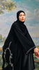 Chiffon Sokhna Obsidian Green Abaya