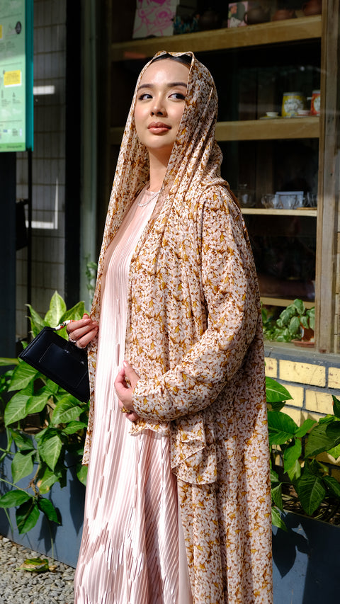 Summer Tuscan Peach Abaya
