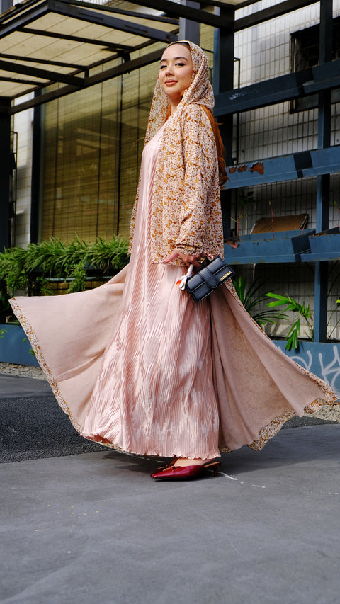 Summer Tuscan Peach Abaya