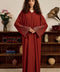 Suwar Brick Orange Abaya